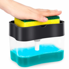 Натискний дозатор Soap Pump and Sponge Caddy для миючого засобу з підставкою для губки