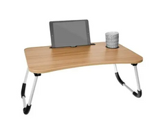 Складаний дерев'яний столик для ноутбука та планшета 60х40х30 см з USB