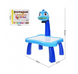 Детский стол для рисования Rrojector Painting со светодиодной подсветкой (голубой)