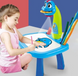 Детский стол для рисования Rrojector Painting со светодиодной подсветкой (голубой)