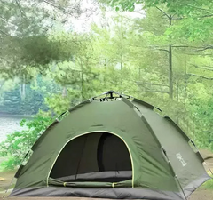 Зеленая Палатка автоматическая 6-местная с Антимоскитной сеткой