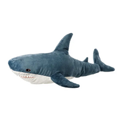 Детская мягкая плюшевая антистресс игрушка-подушка объятия Shark Doll "Акула" 60 см